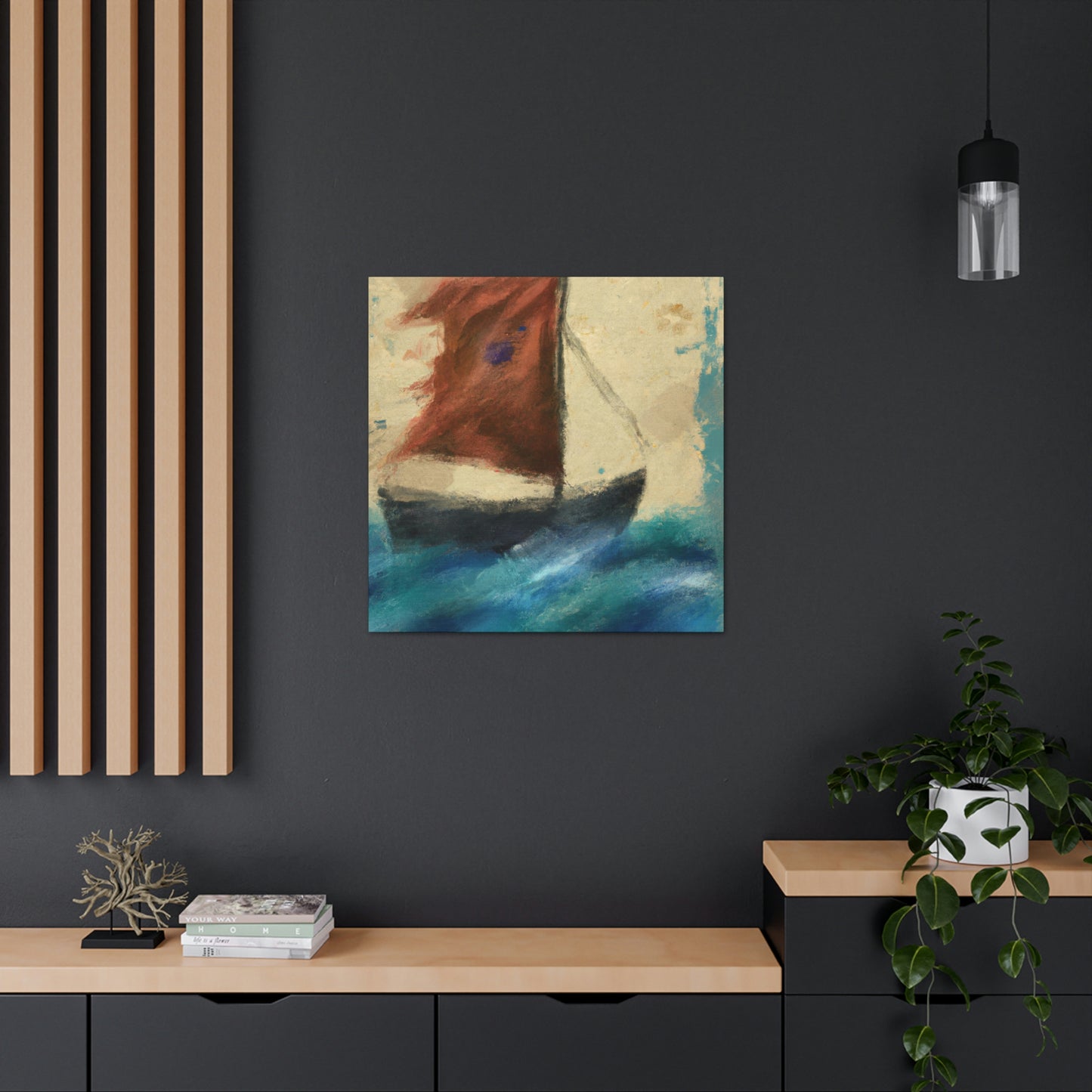 Sailing the Lonely Sea - Canvas