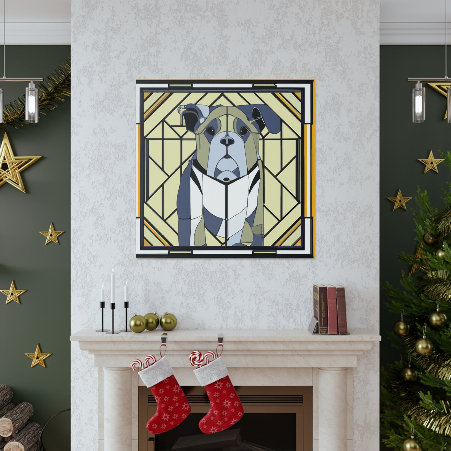 "Bulldog's Regal Roar" - Canvas