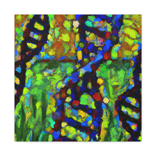 "DNA Strands Inspire Art" - Canvas