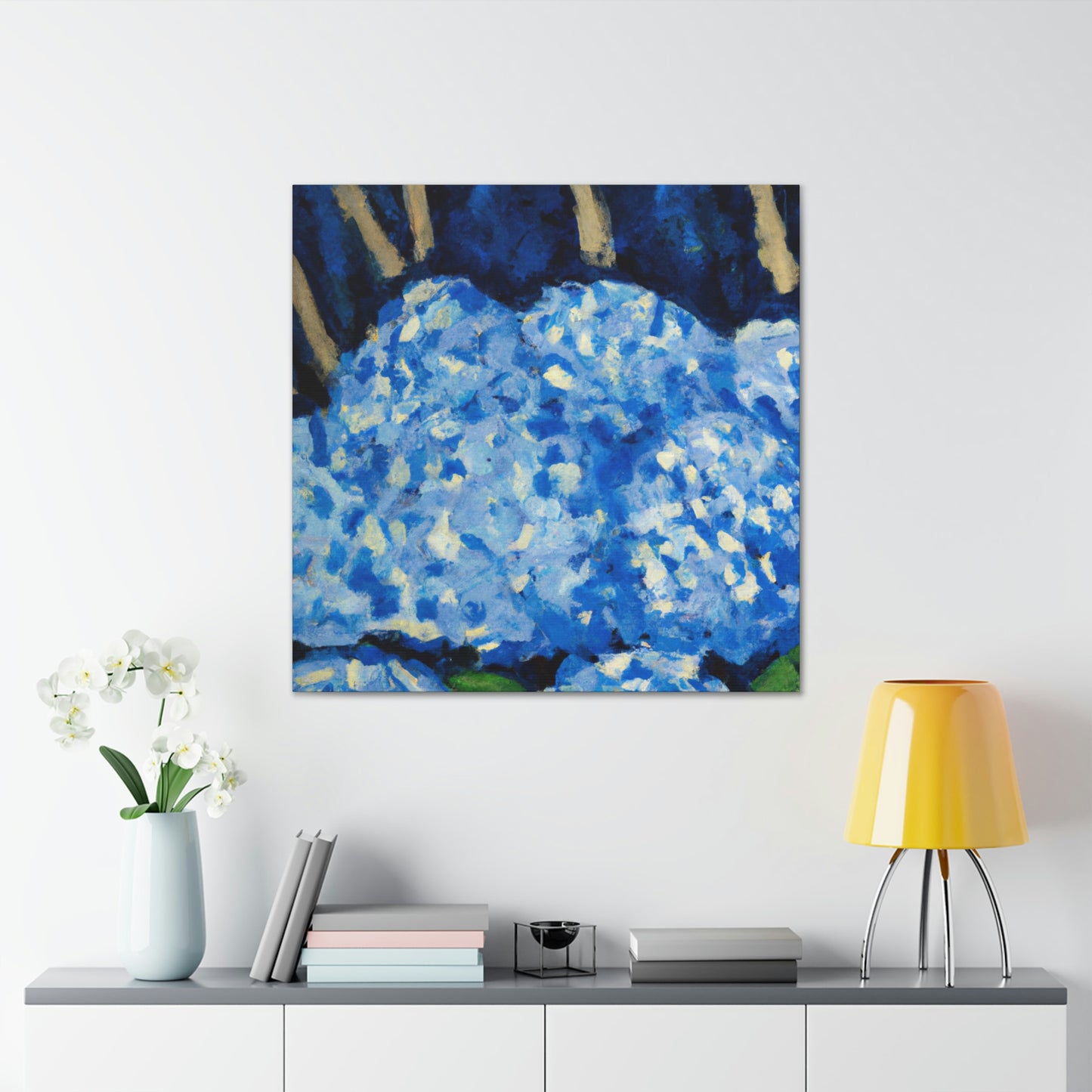 "Hydrangea Splendor Ablaze" - Canvas