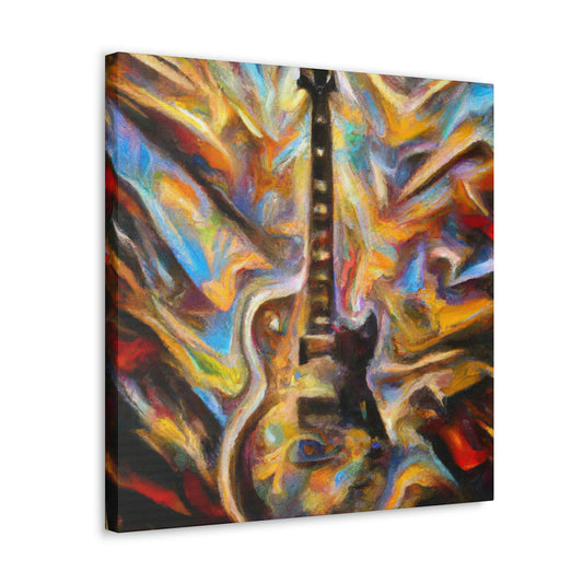 "Electric Guitar Eruption" - Canvas