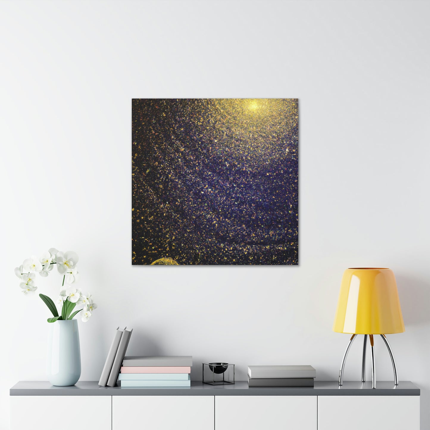 Galaxy in Pointillism - Canvas