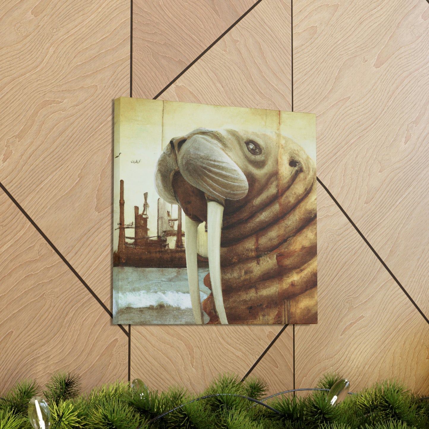 Walrus of Steampunk Era - Canvas