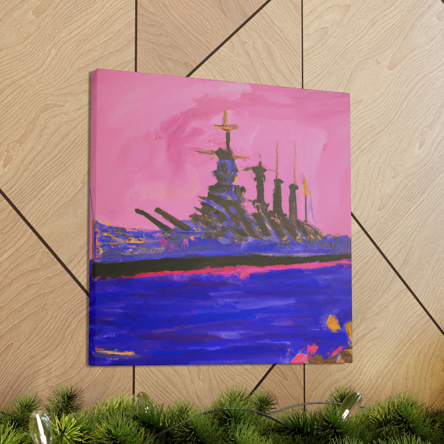 "Battleship in Fauvism" - Canvas