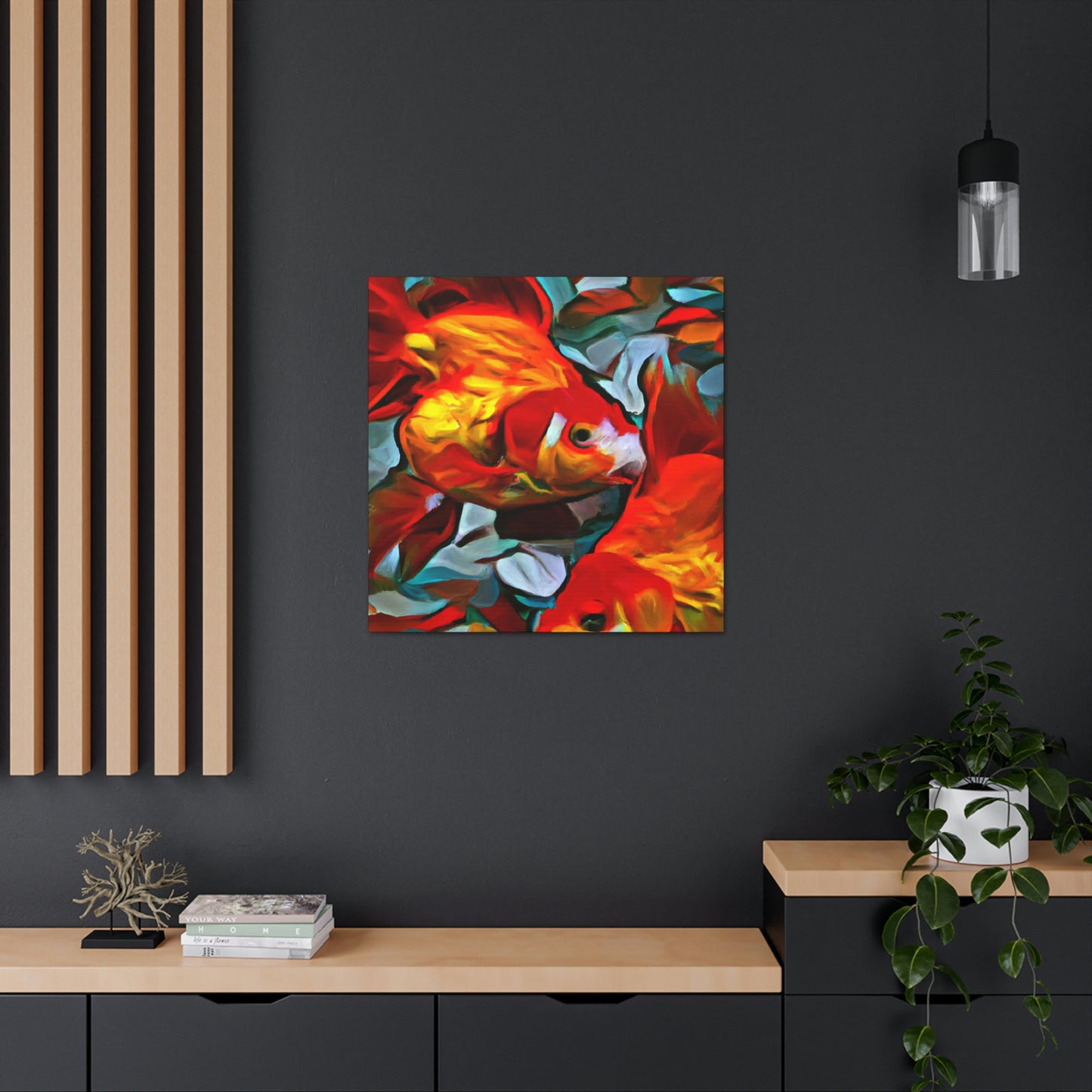 Golden Fish Dreaming - Canvas