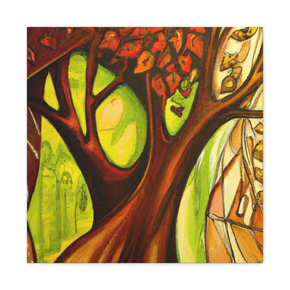 Leafy Splendor Abstract - Canvas