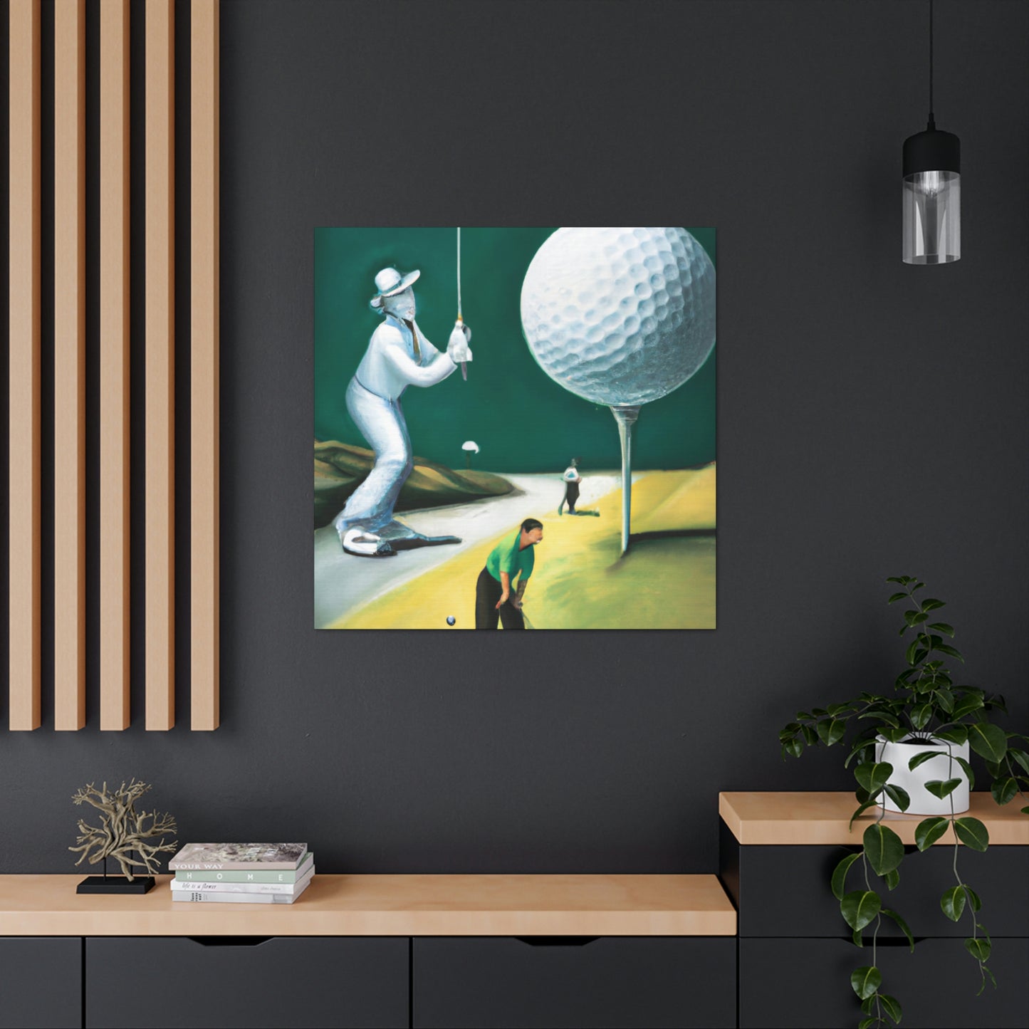 Golfing Through Dreamland - Canvas