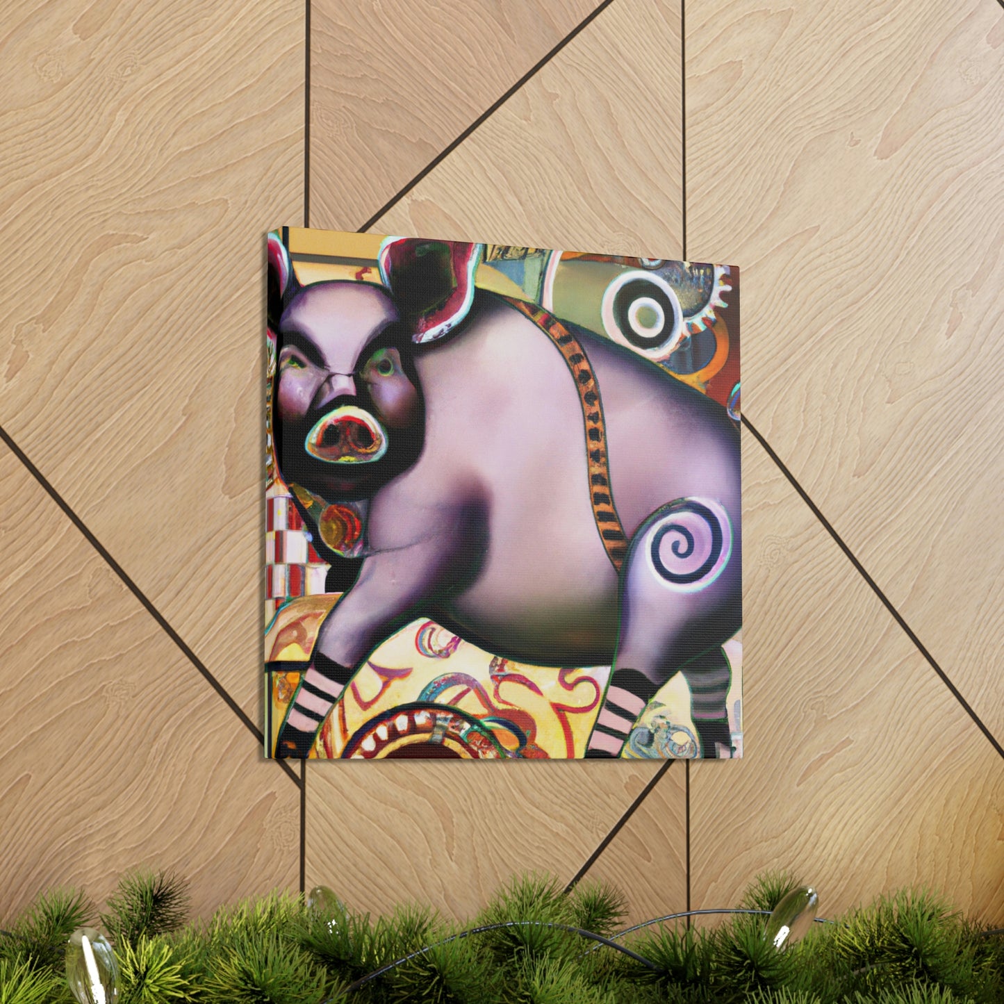 Pig of Affluence. - Canvas