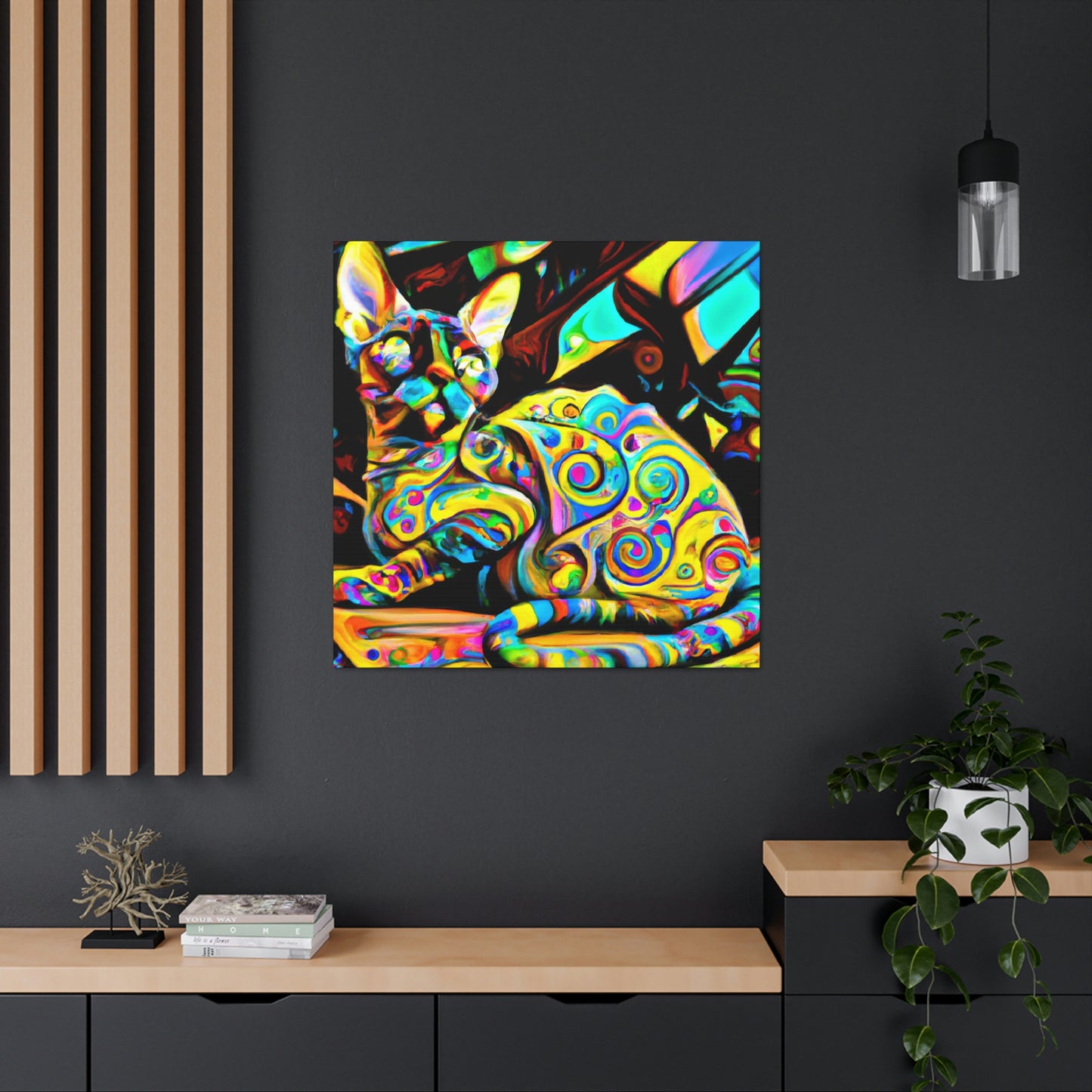 Devon Rex Regality - Canvas