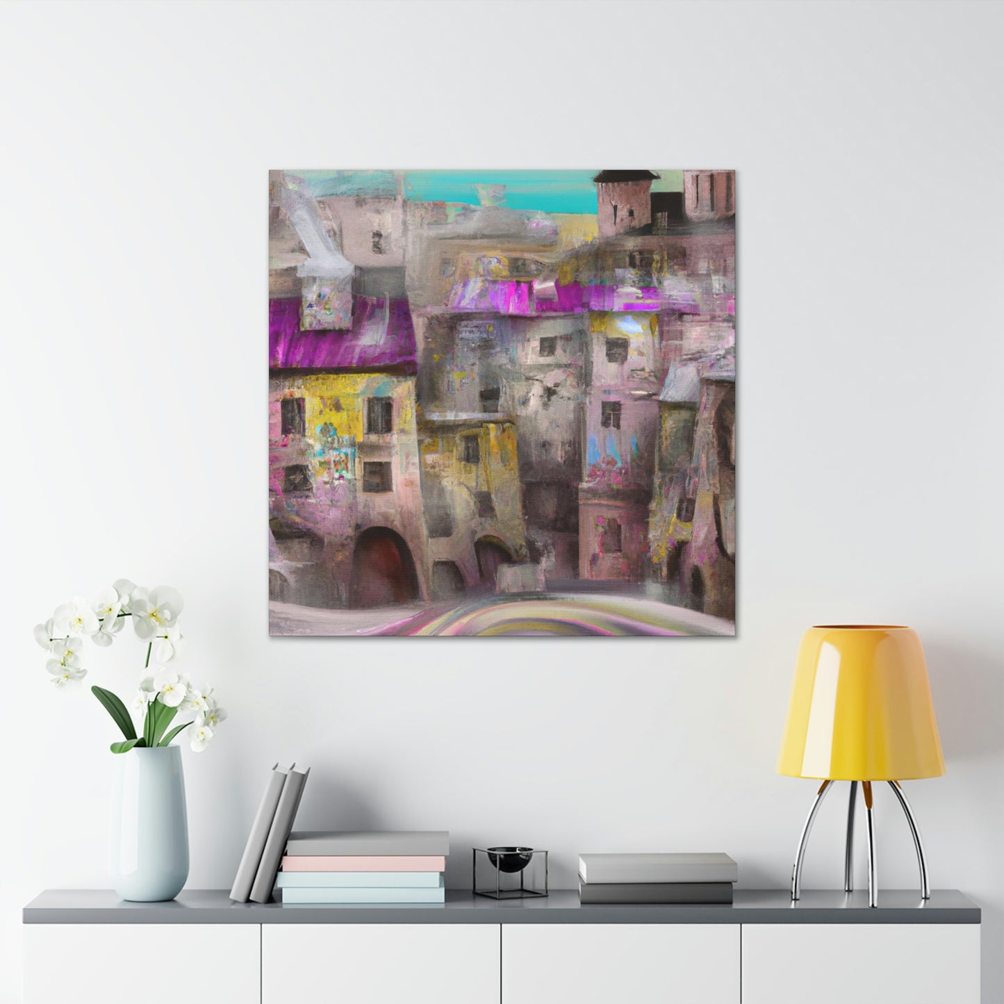 Tudor Elegance Abstract - Canvas