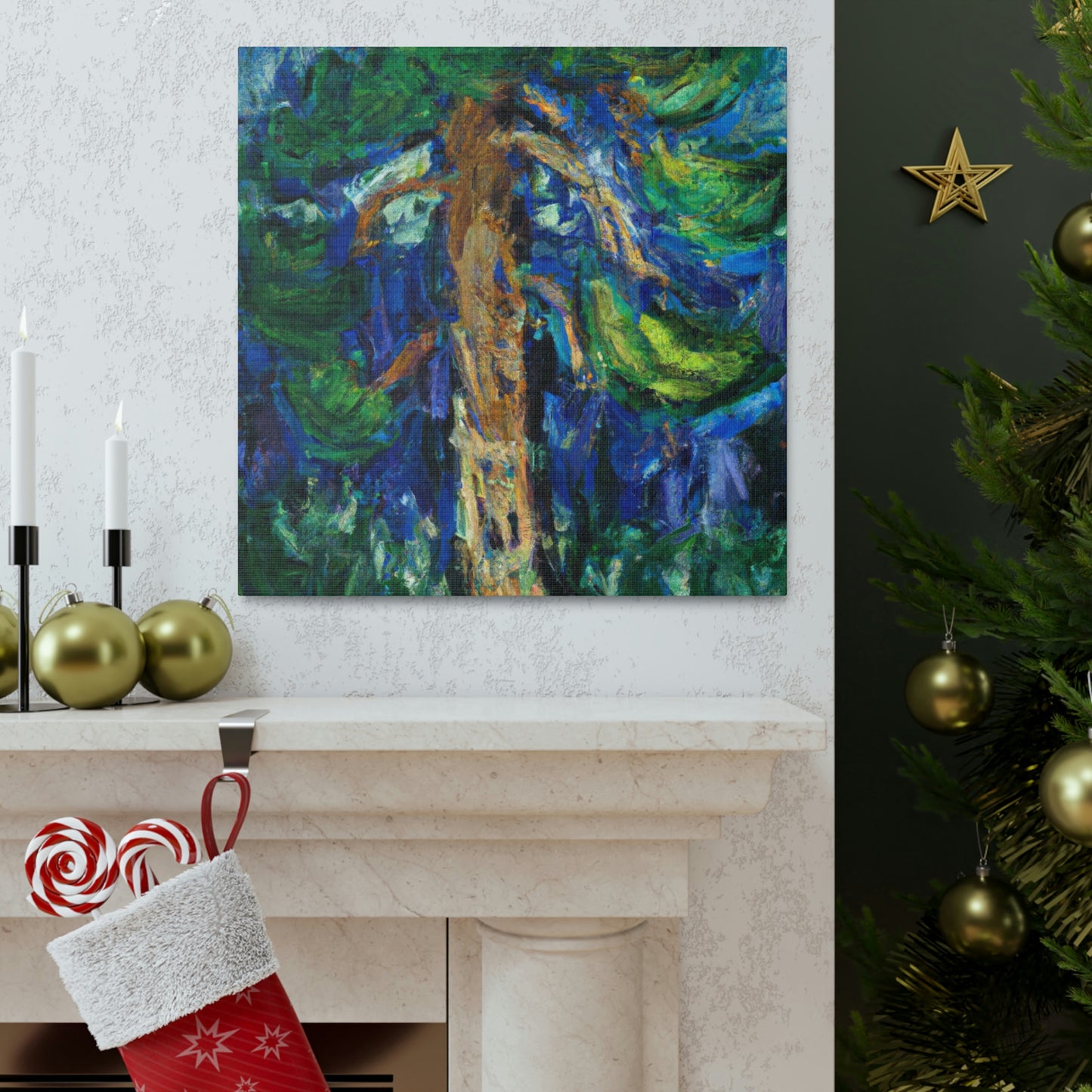 "Pine Tree Lyrical Magic" - Canvas