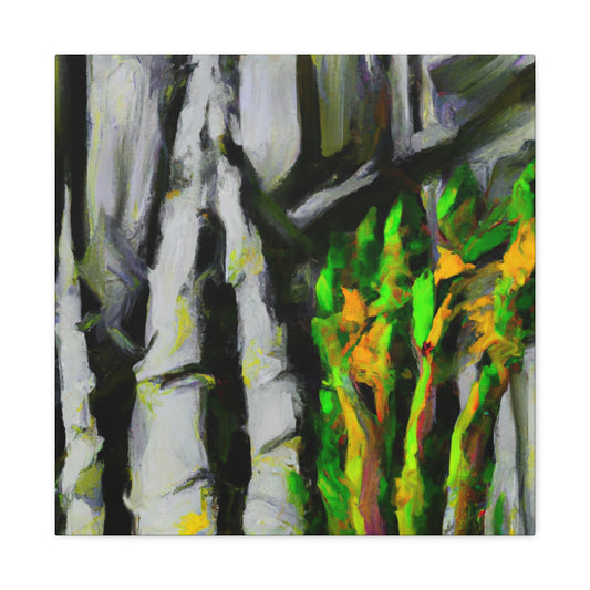 "Asparagus Abstract Expressionism" - Canvas