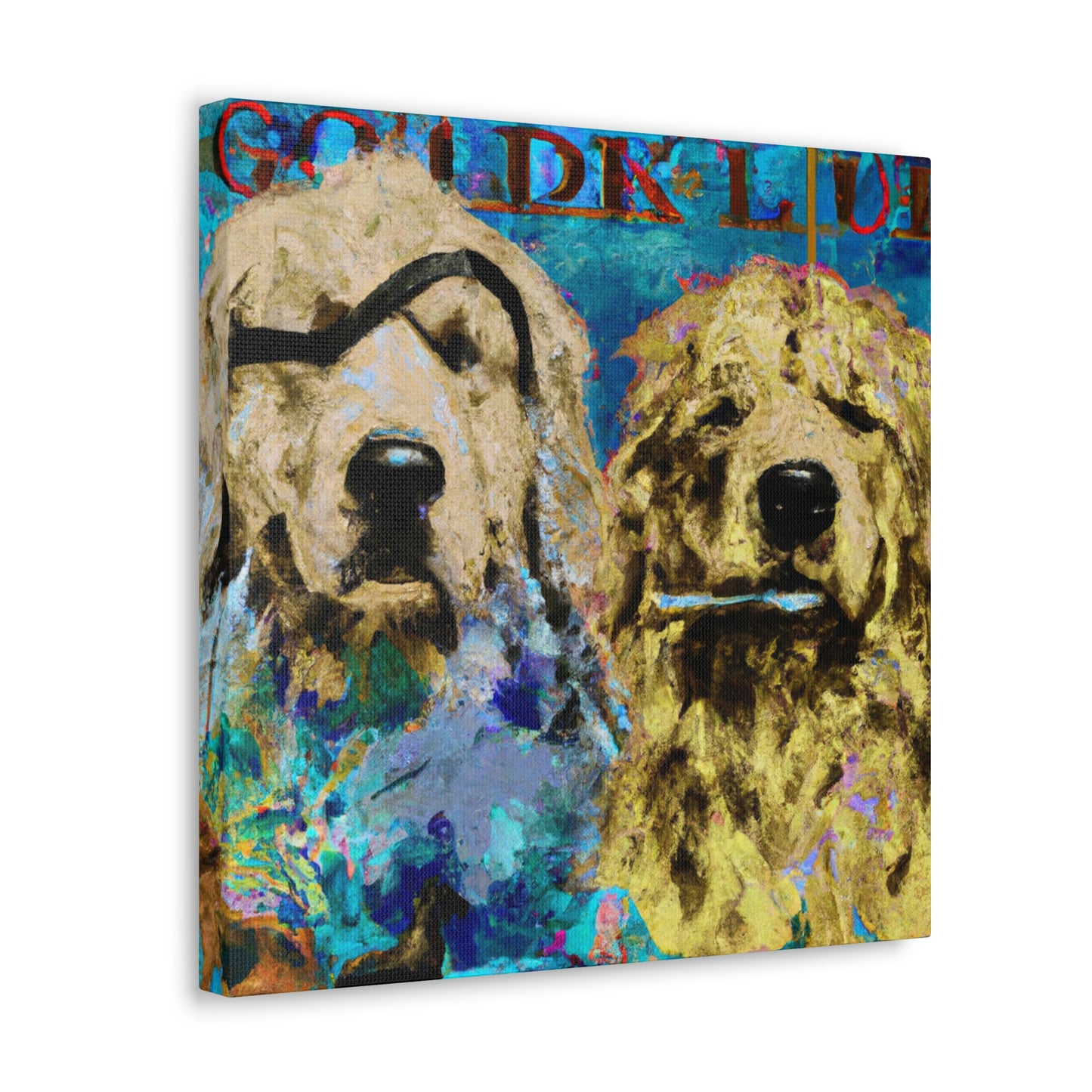 "Golden Retriever Repose" - Canvas