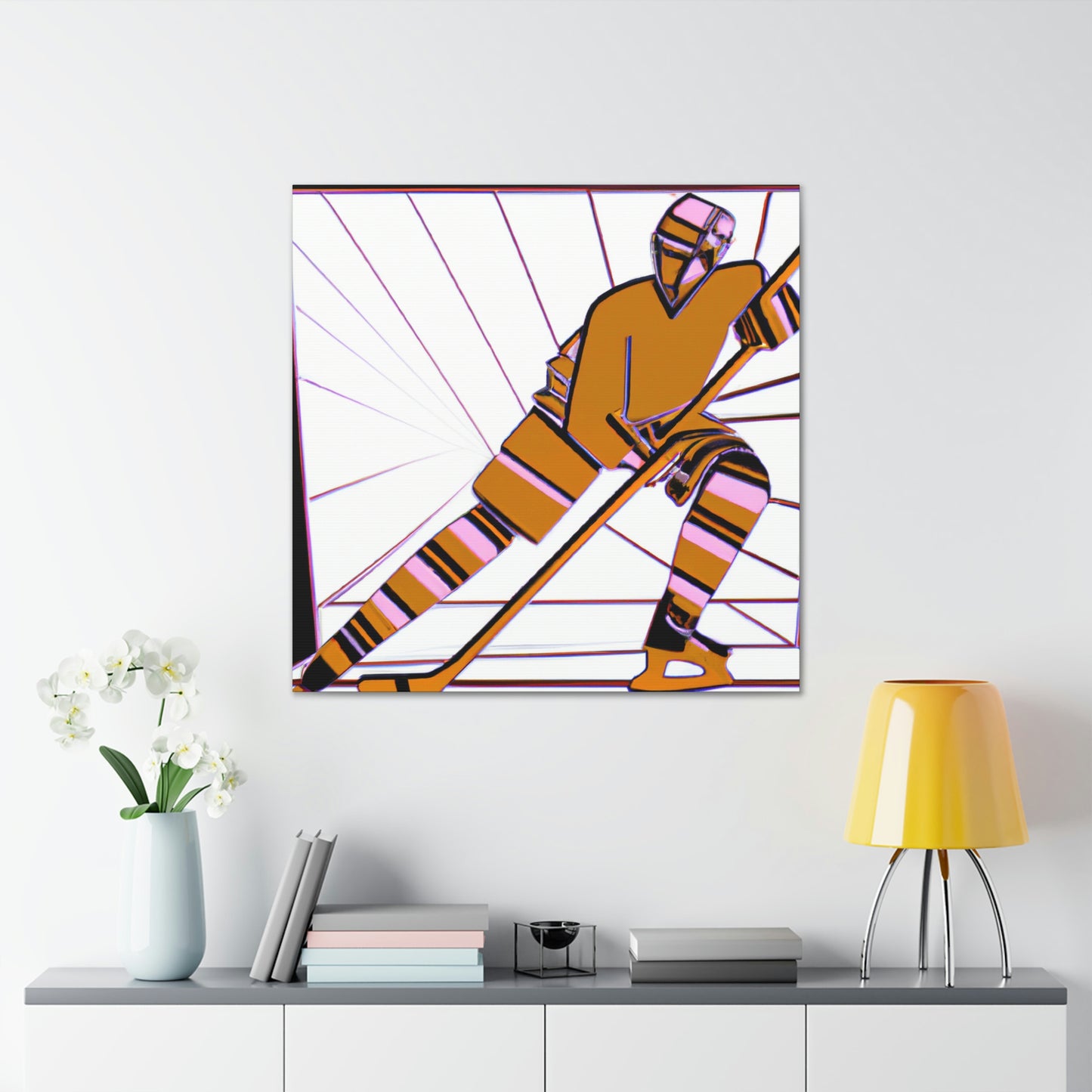 Hockey in Art Deco - Canvas