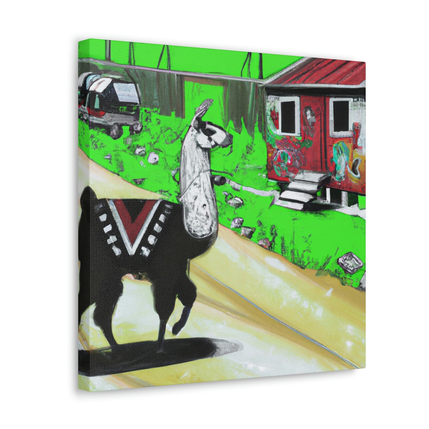 Llama in the City - Canvas