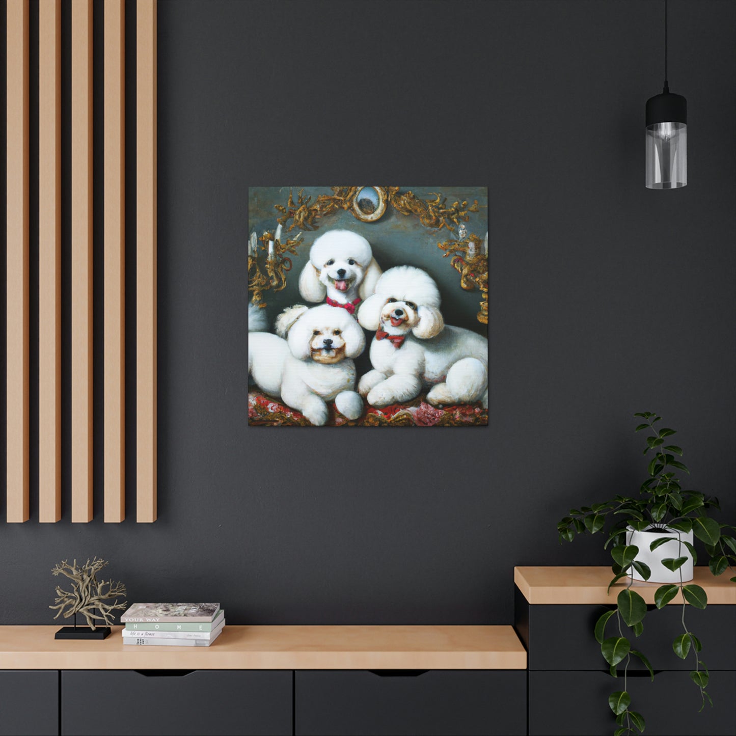 "Bichon Frise Palette" - Canvas