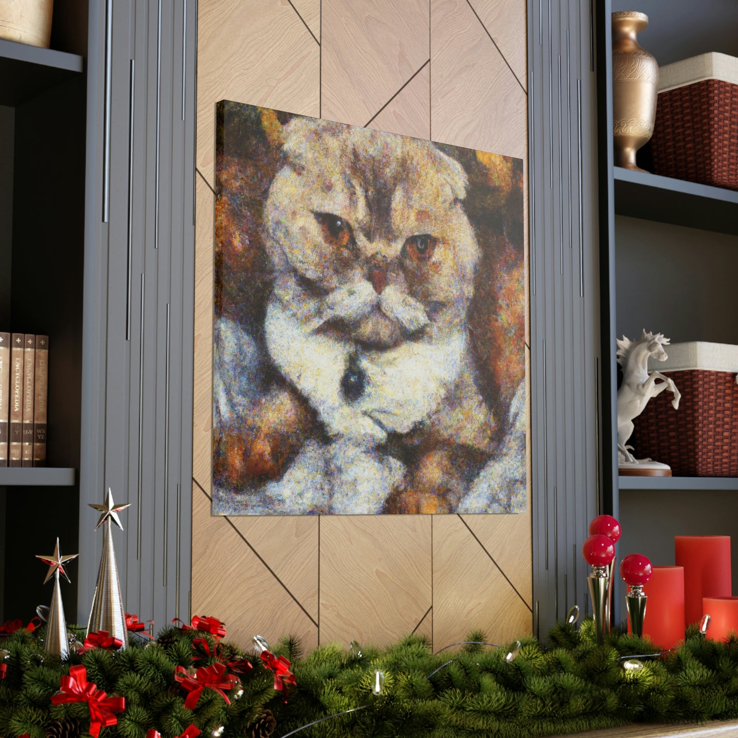 Scottish Fold Reflection - Canvas