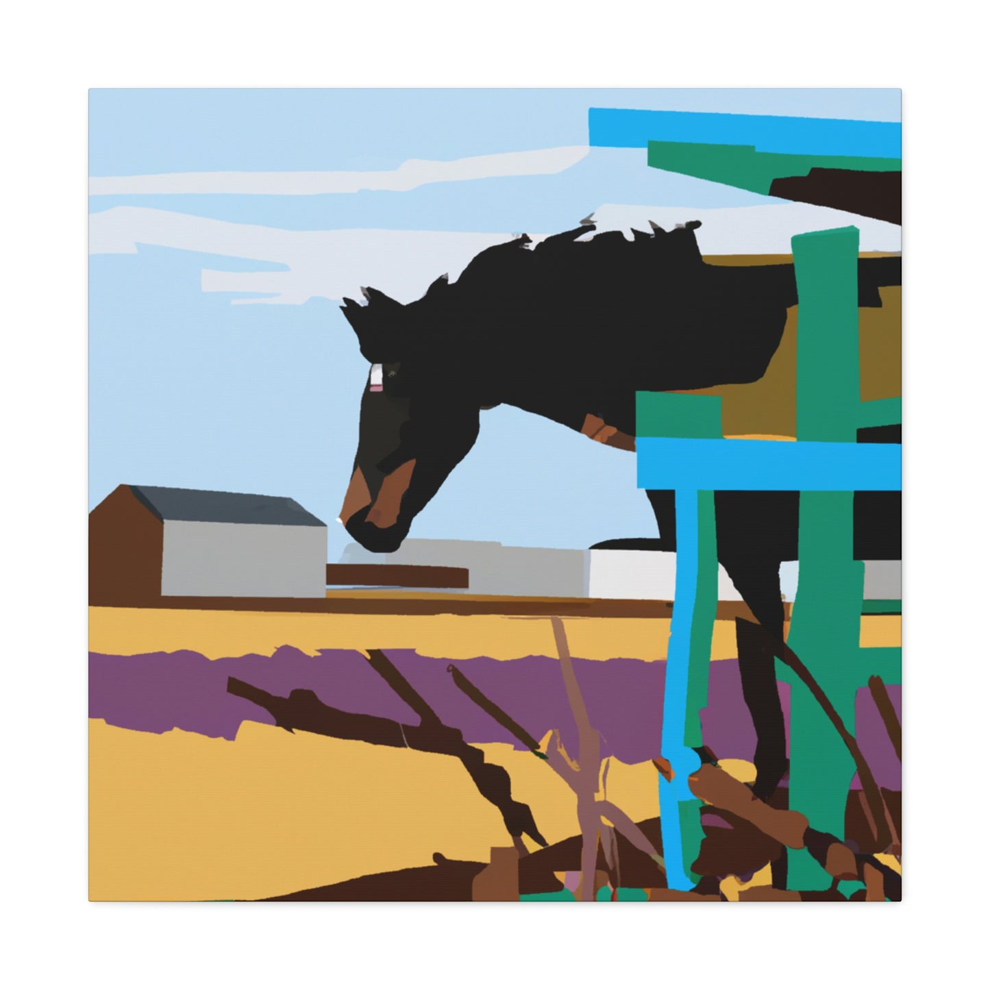"Galloping Steed Splendor" - Canvas