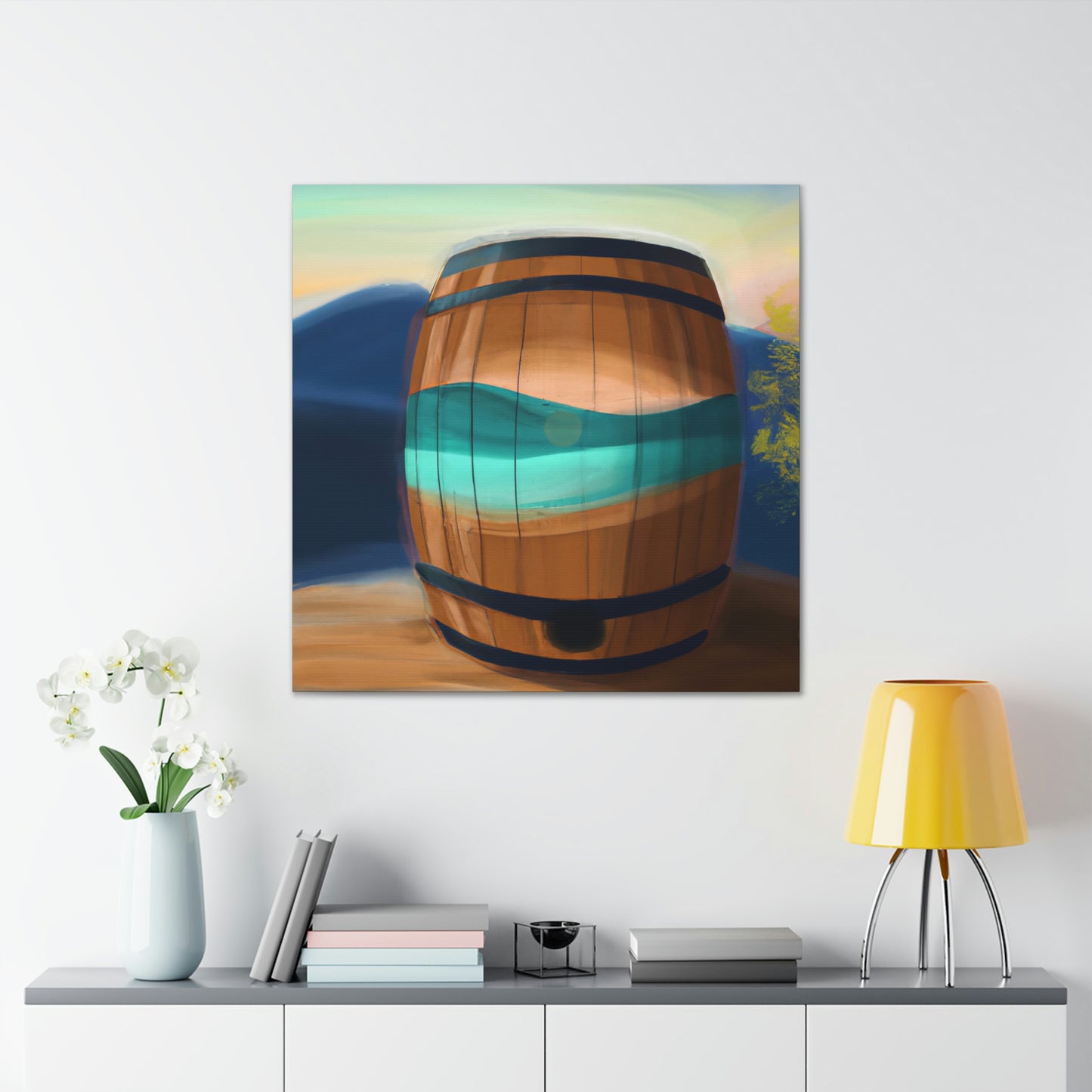 "Whiskey Barrell Nocturne" - Canvas