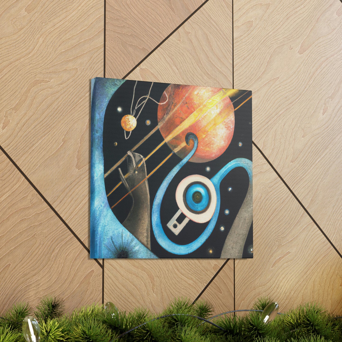 Pluto: Cosmic Deco - Canvas