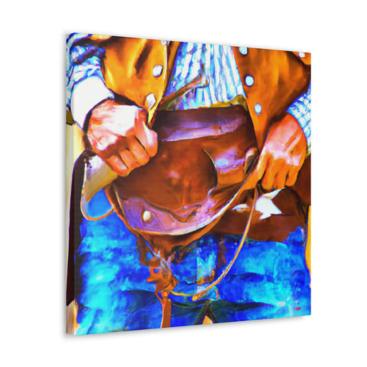 "Leather Holster Concealed" - Canvas