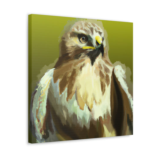 "Hawk in Flight Reflection" - Canvas