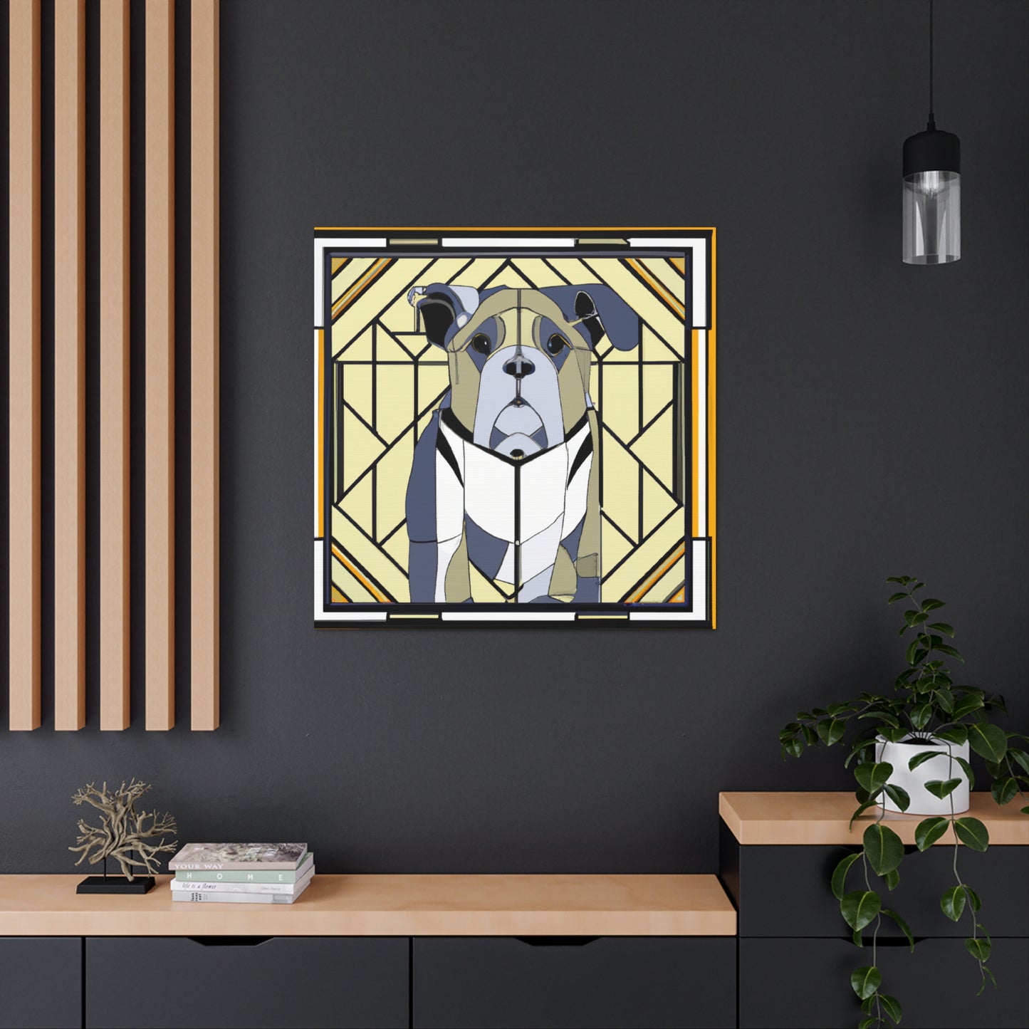 "Bulldog's Regal Roar" - Canvas