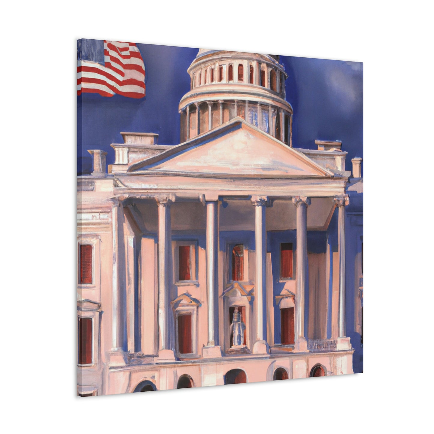 The White House Icon - Canvas