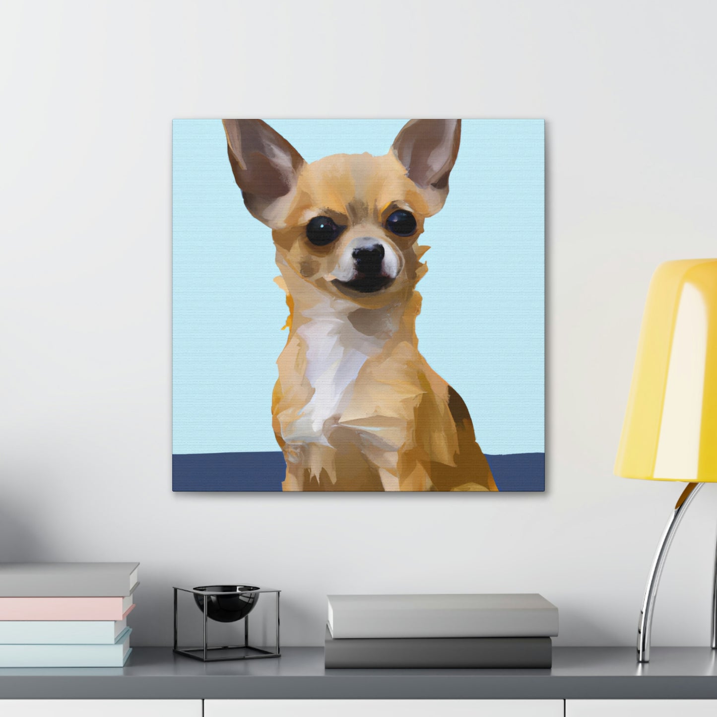 "Chihuahua Minimalism Dream" - Canvas