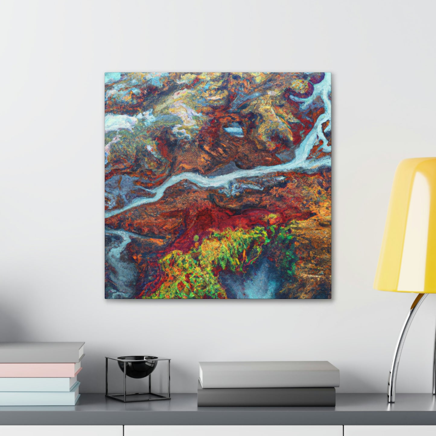 "Tundra's Frozen Moment" - Canvas