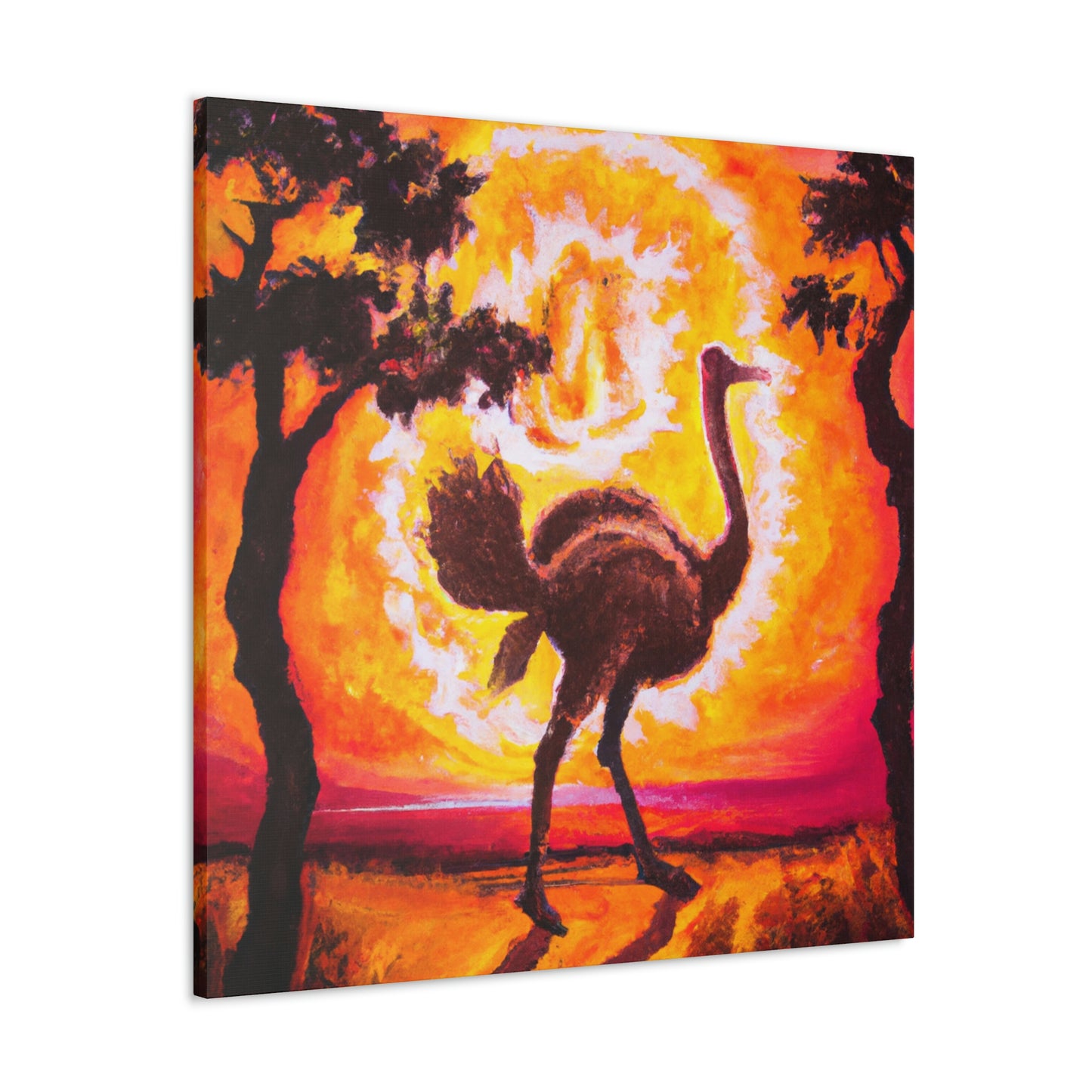 "Ostrich Plumes Deco" - Canvas