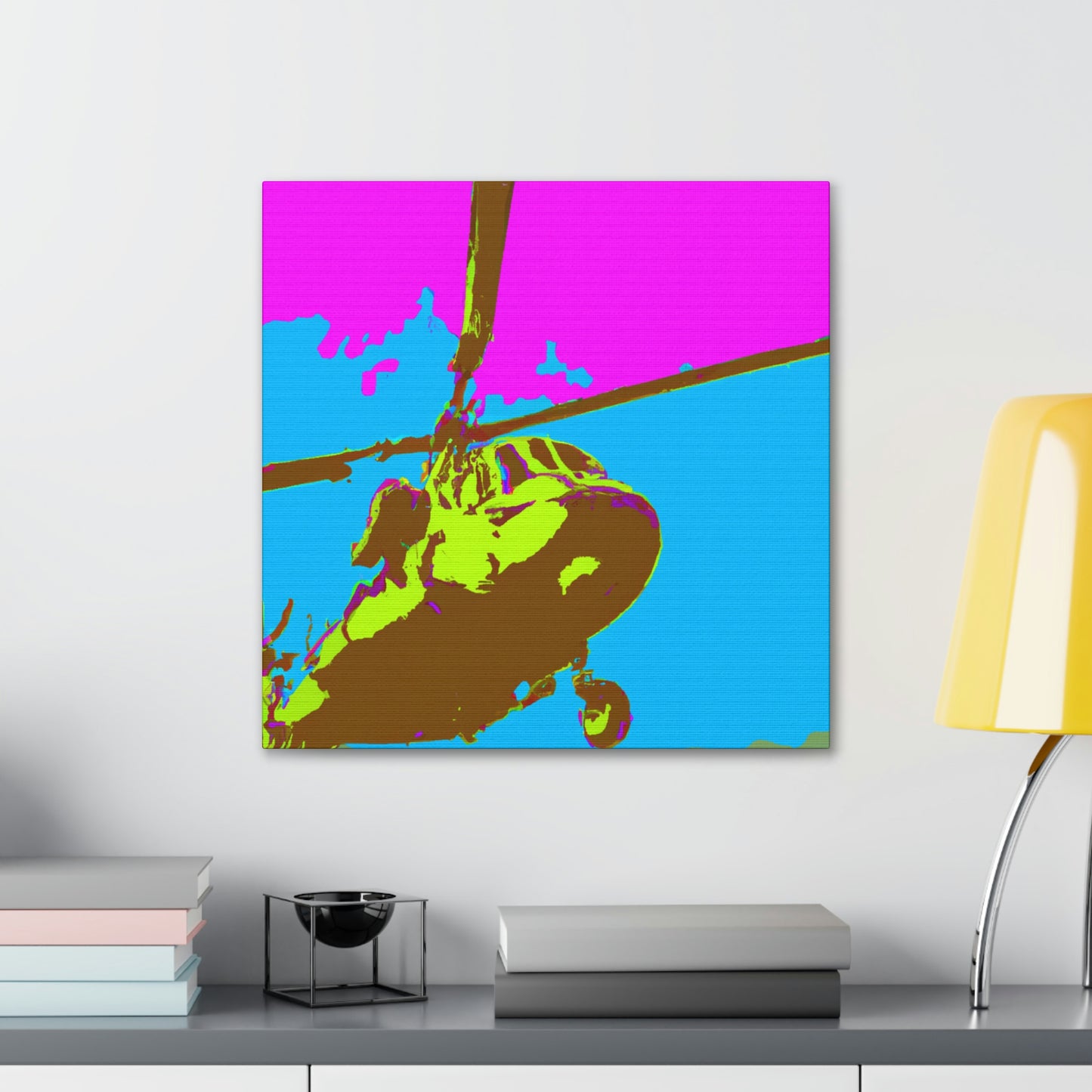 Helicopter Pop Artful - Canvas