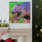 "Wombat in Pointillism" - Canvas