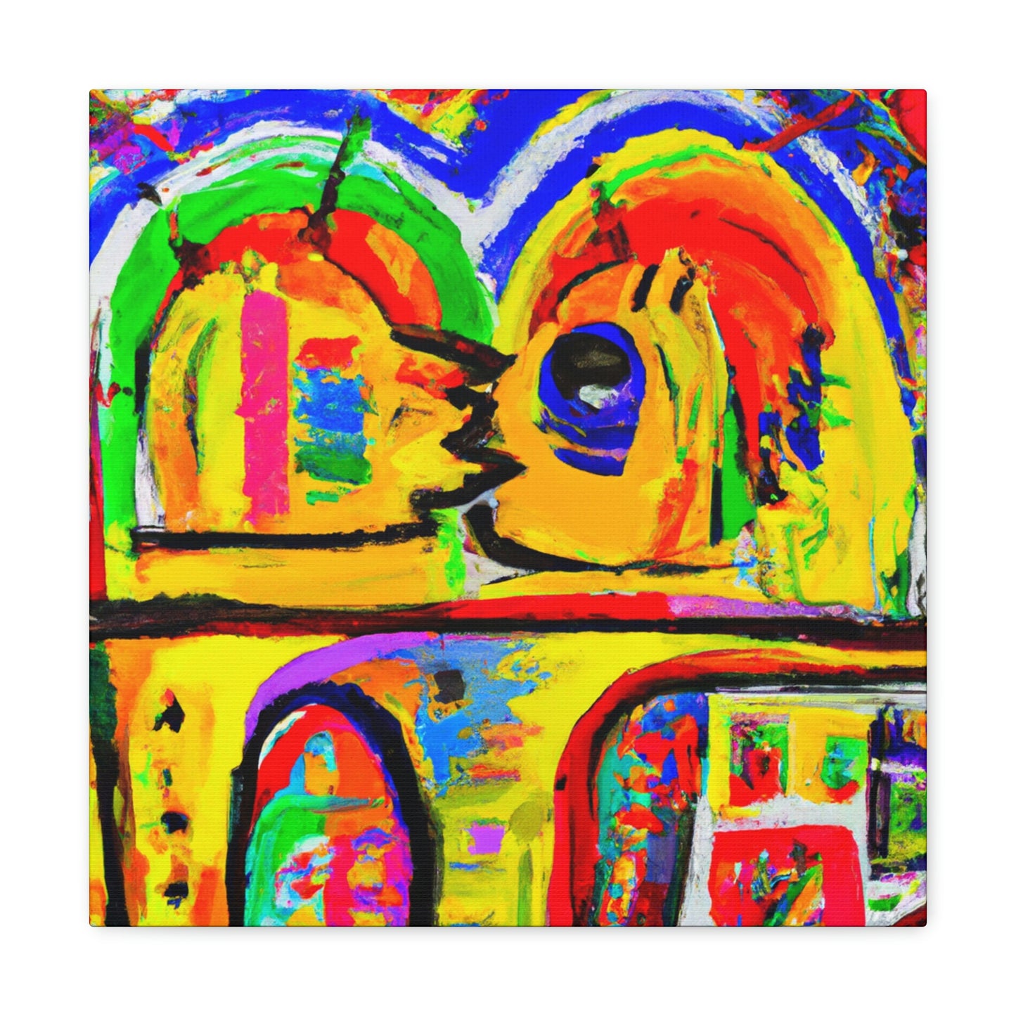 Love's Rainbow Bridge - Canvas