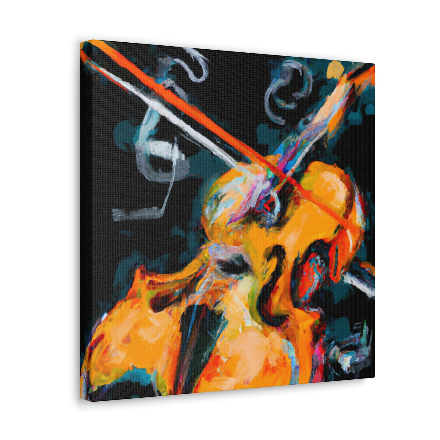 "Vibrant Violin Melody" - Canvas