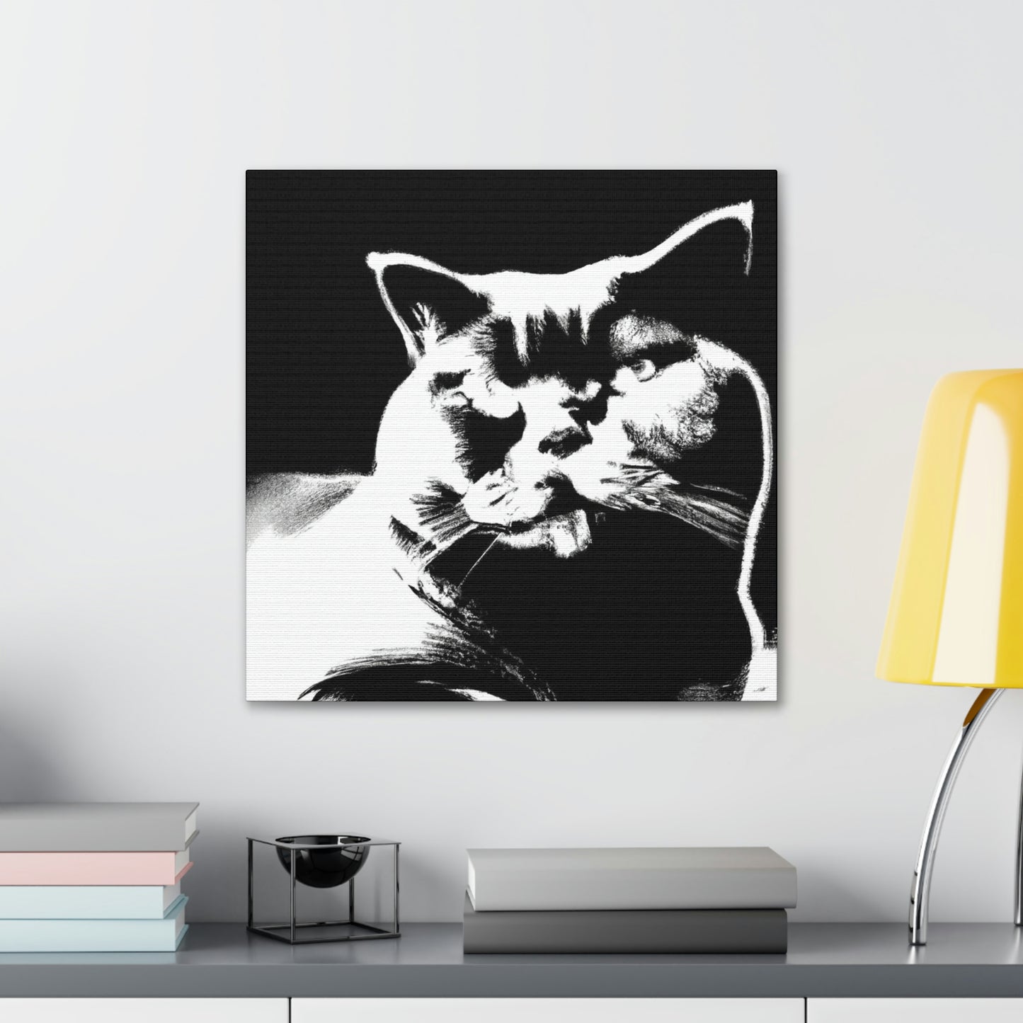 "Pop Britannia Cat Portrait" - Canvas