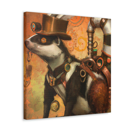 Skunk In Steam-Time - Canvas