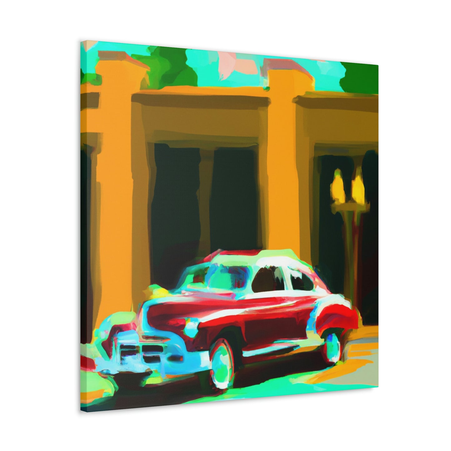 "Minimalist Classic Automobile" - Canvas