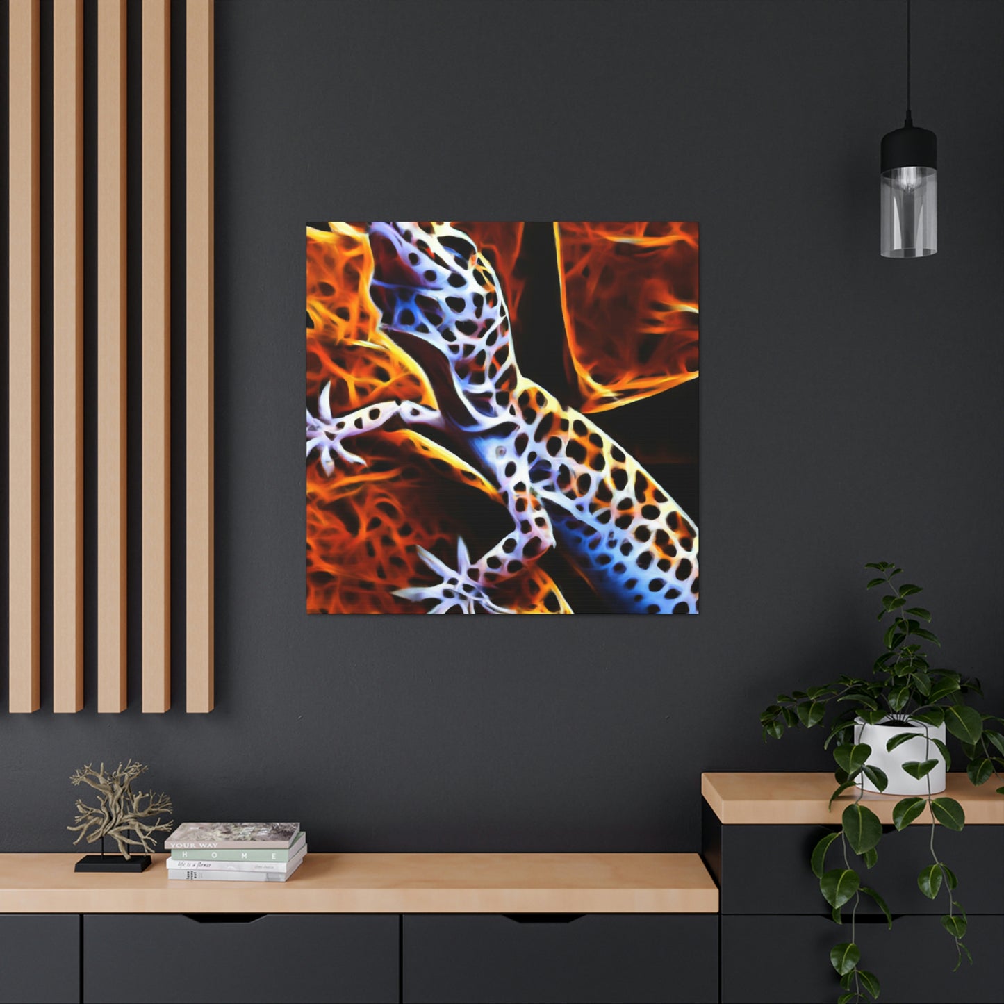 Leopard Gecko Reflection - Canvas