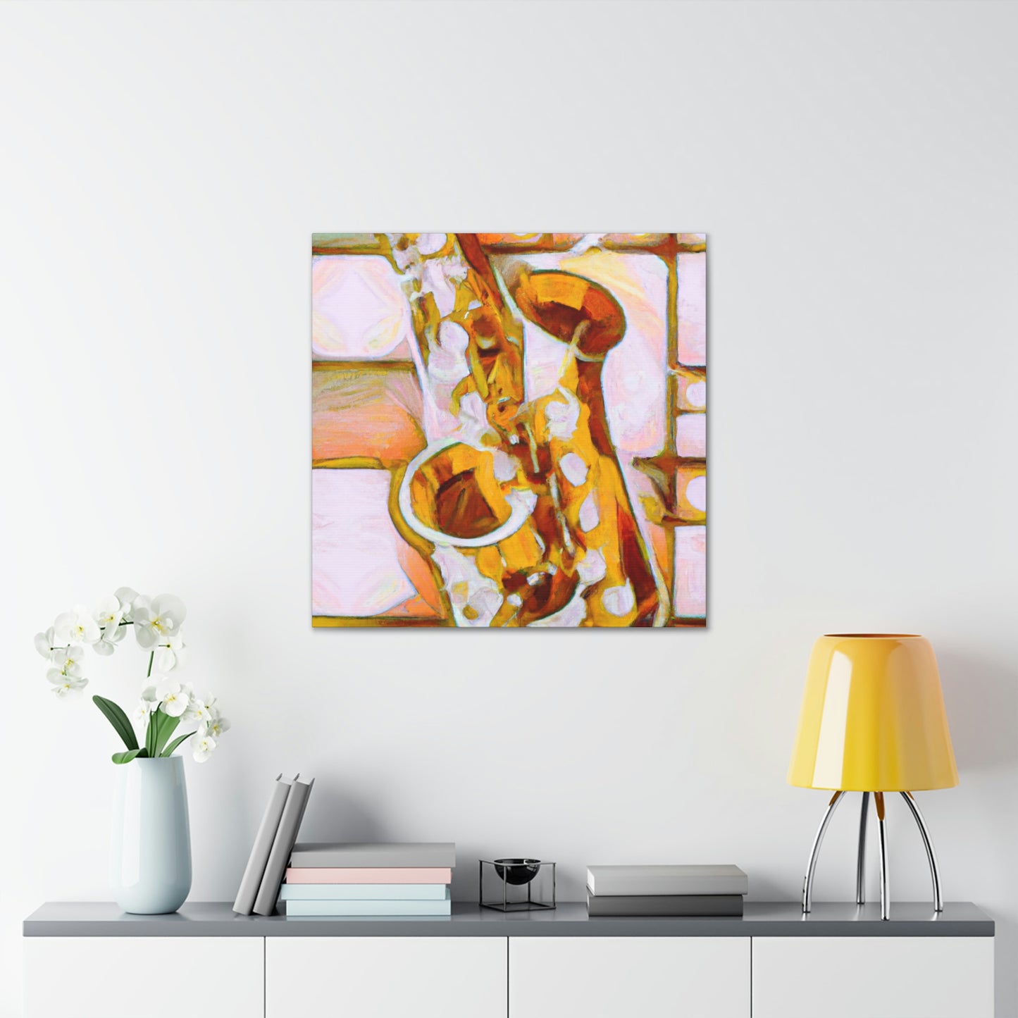 Saxophone's Artistic Soul - Canvas