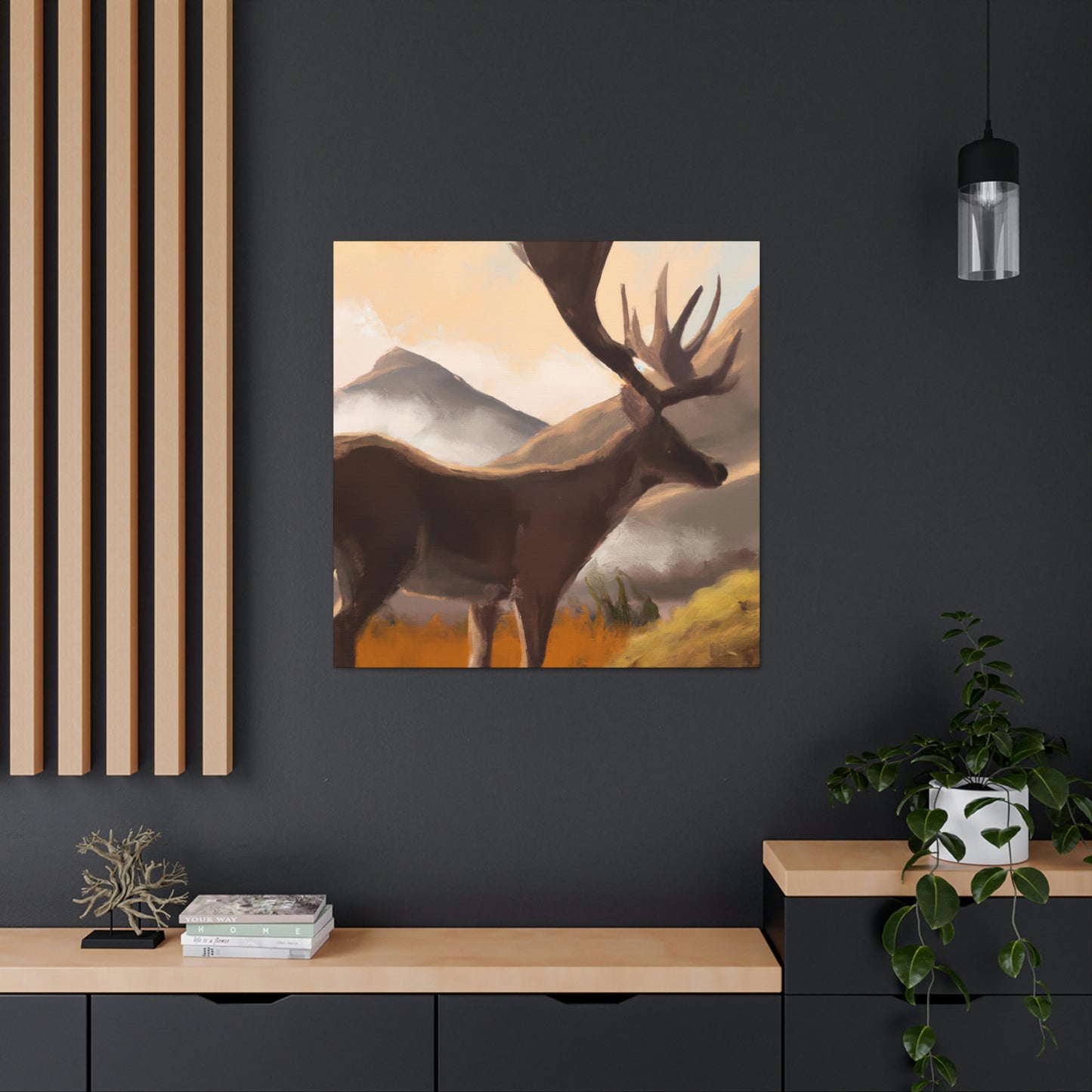 Deer in Morning Light - Canvas