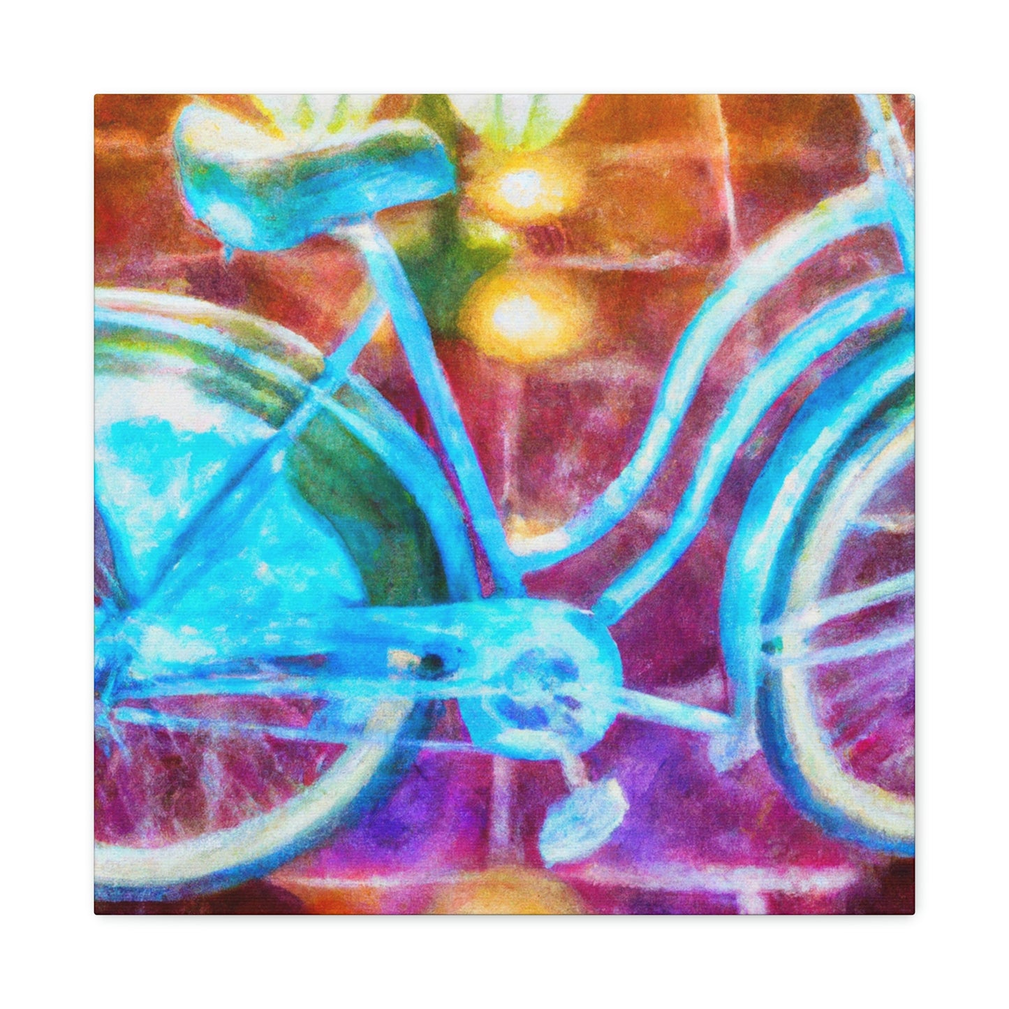 "Riding in Style: Bike" - Canvas