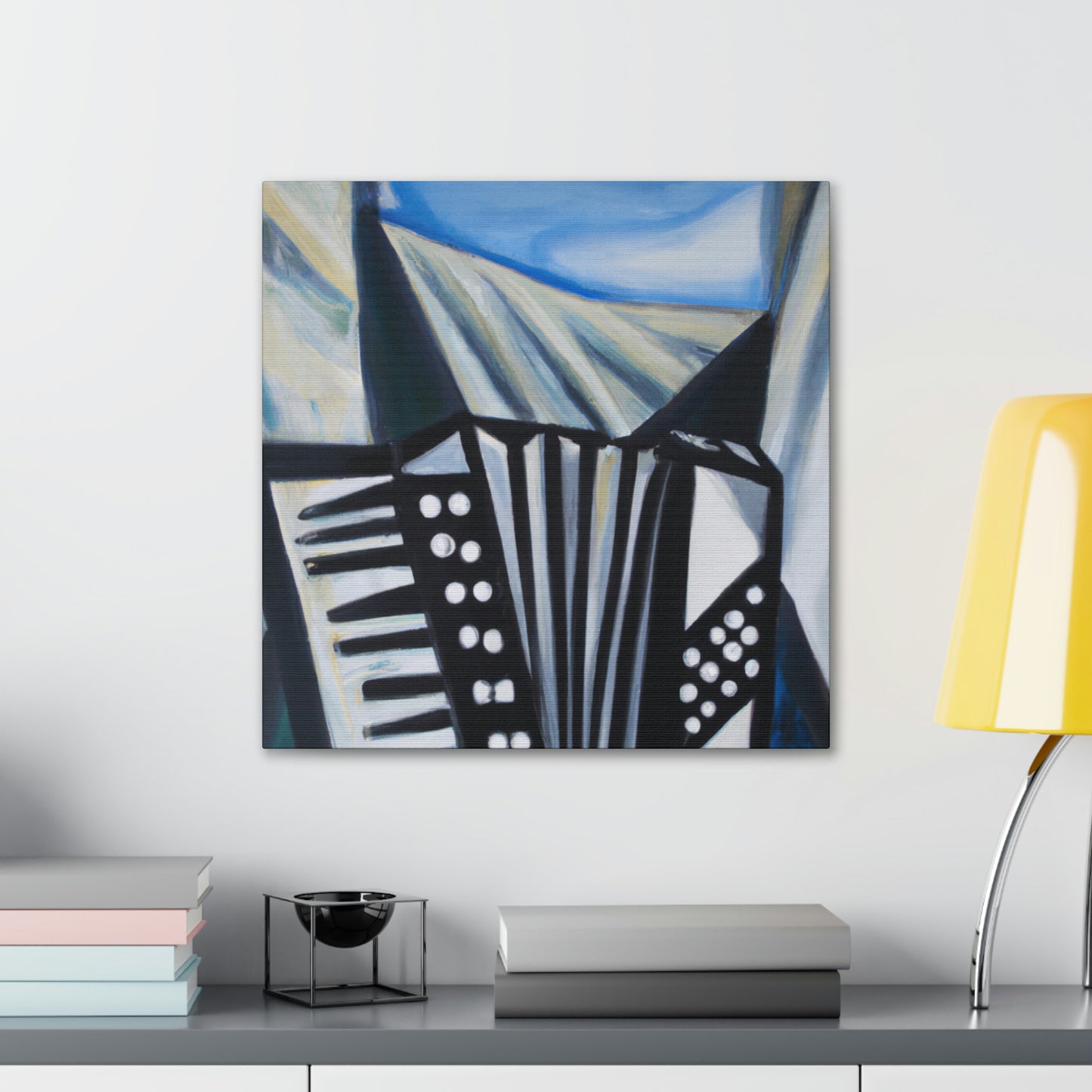 Accordion in Expressionism - Canvas