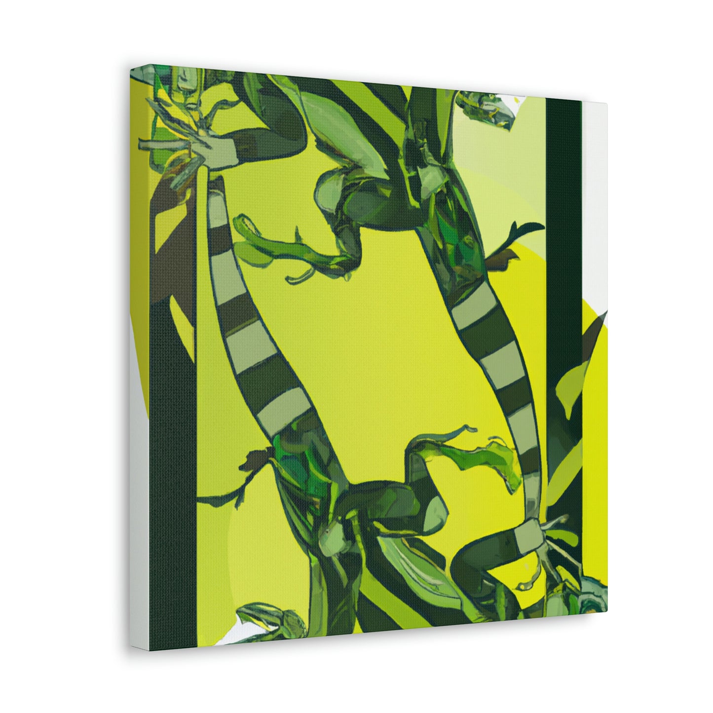 "Iguanas in Art Deco" - Canvas