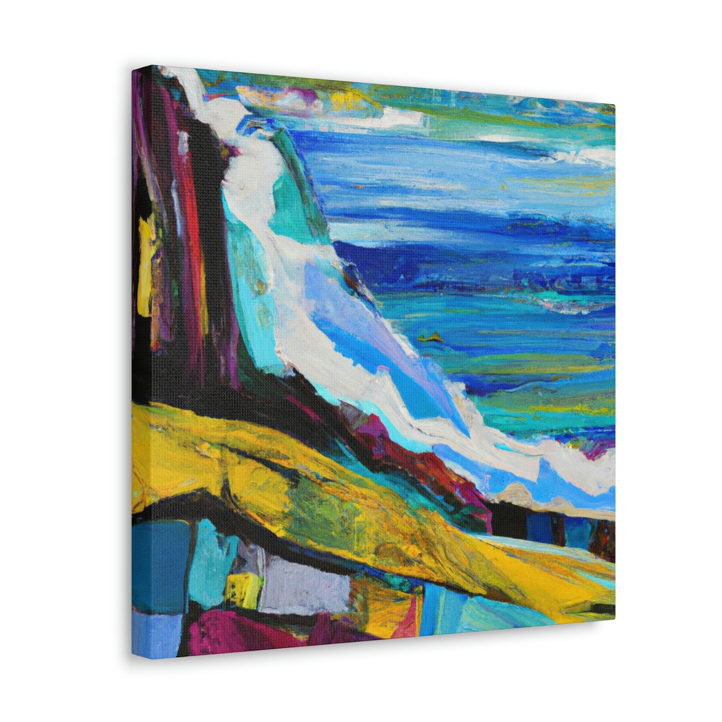 "Surging Seaside Sunset" - Canvas