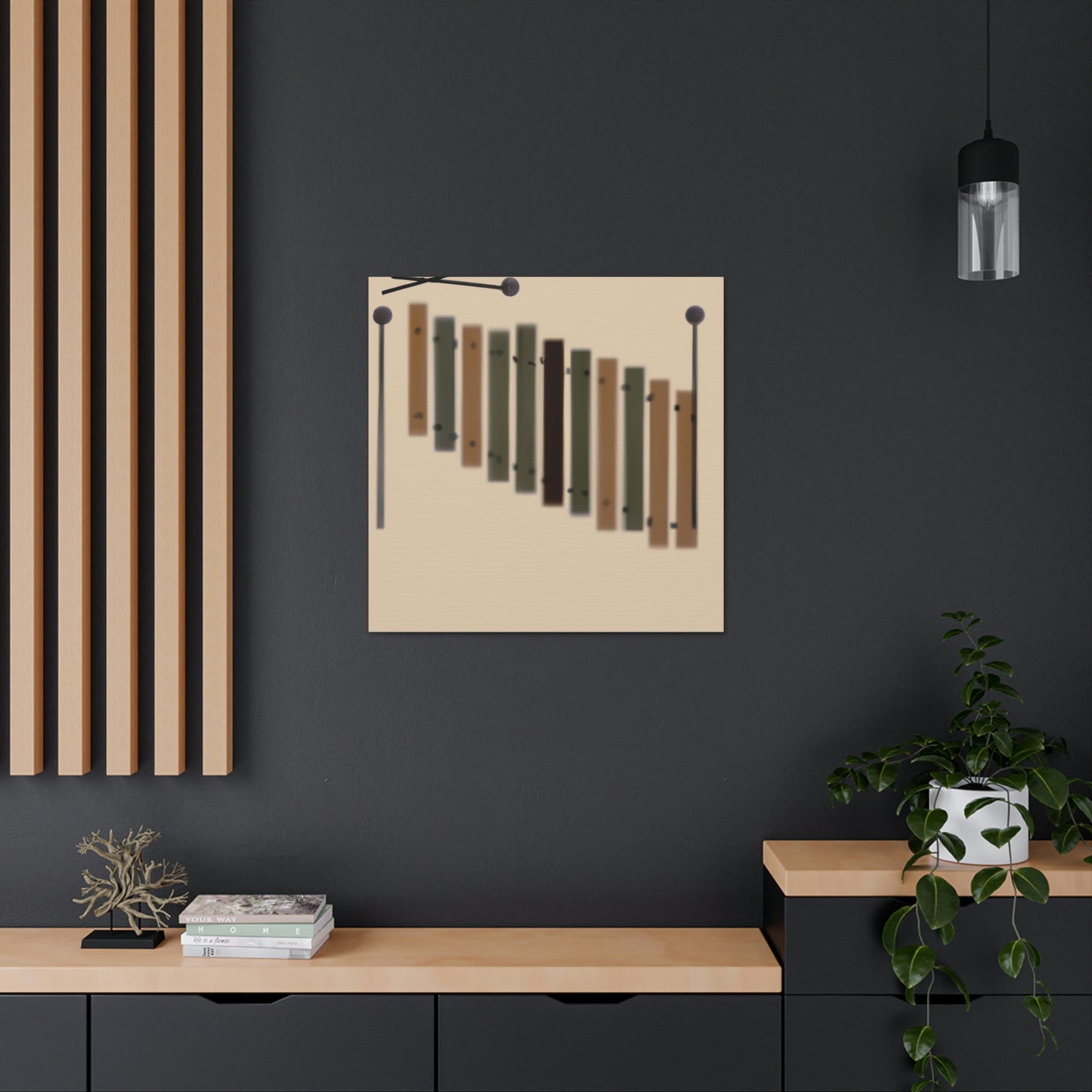 "Xylophone Abstract Minimalism" - Canvas