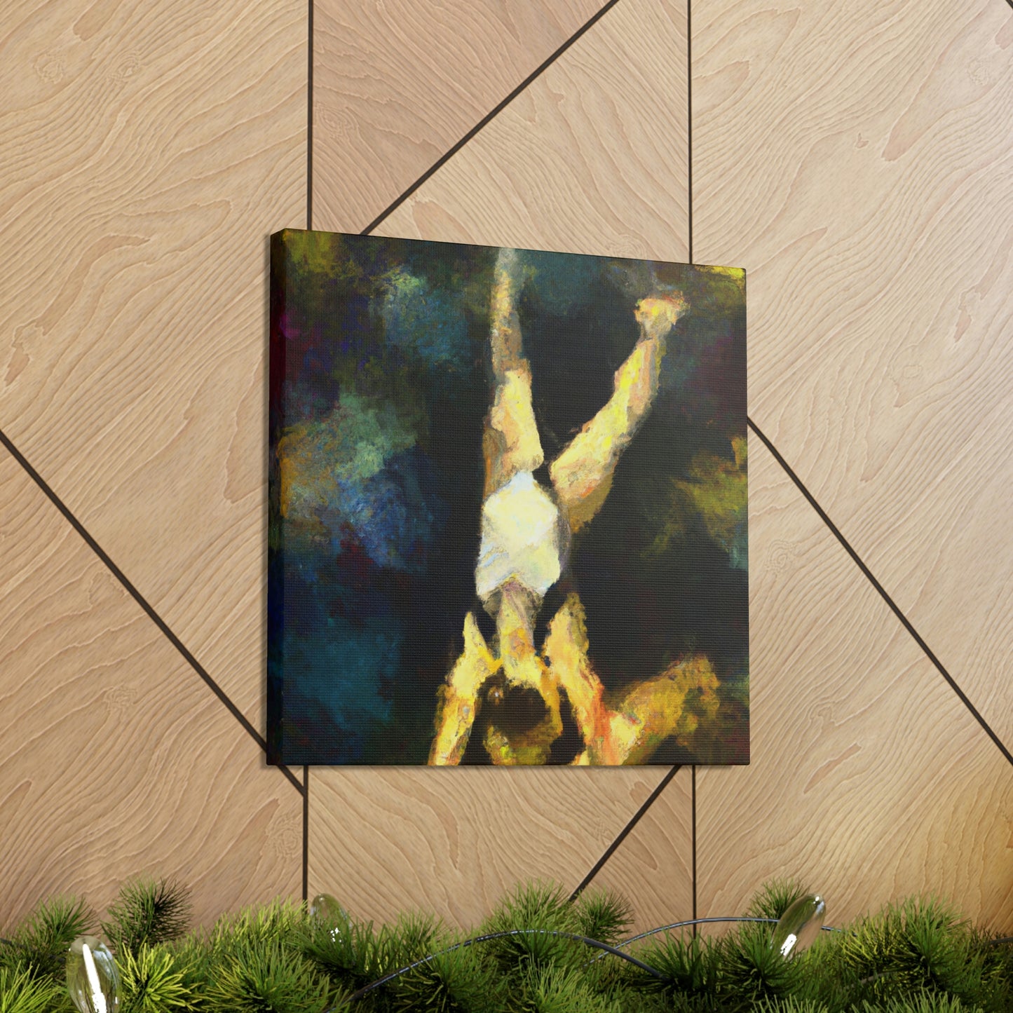 "Gymnasts in Motion" - Canvas