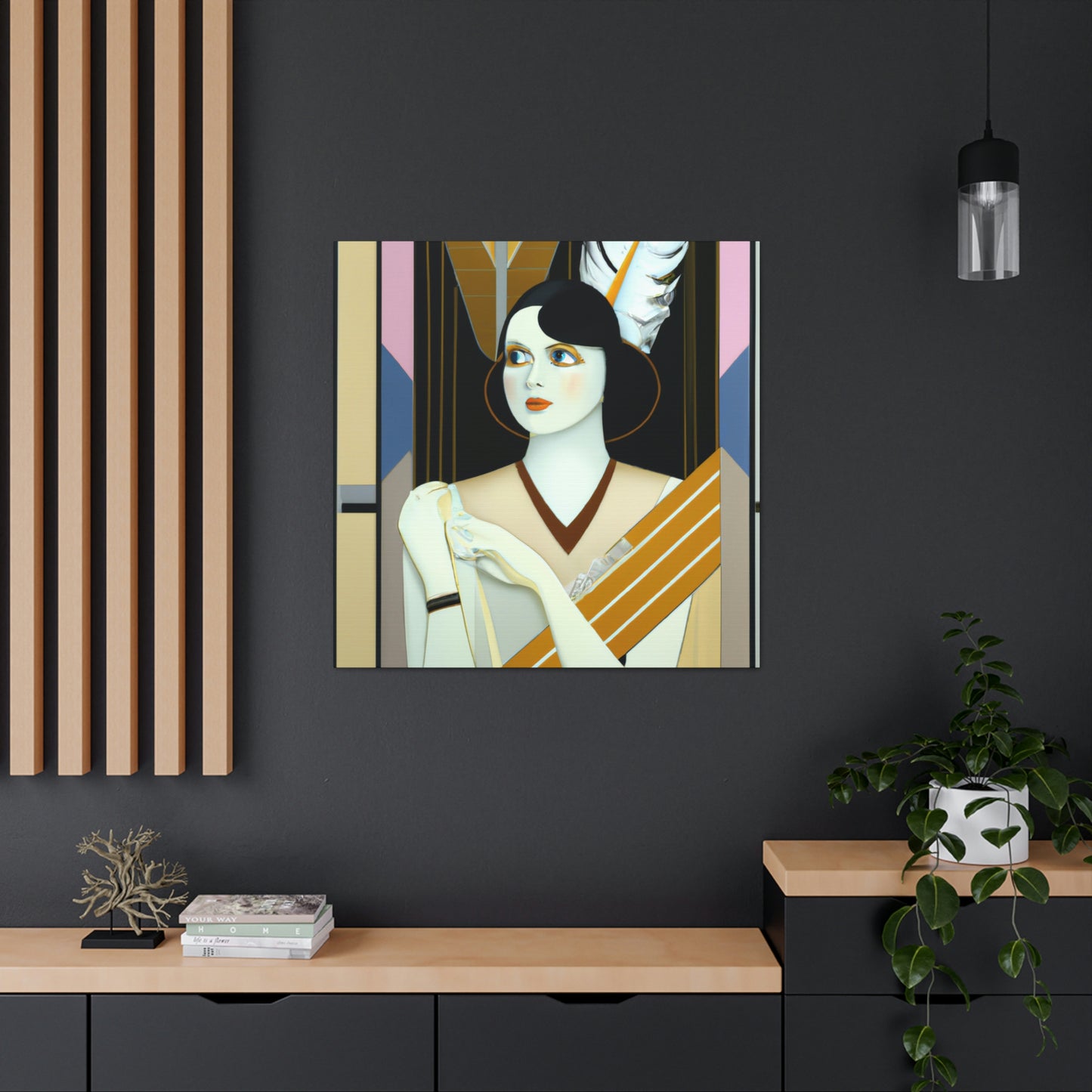 "Colonial Art Deco Dream" - Canvas