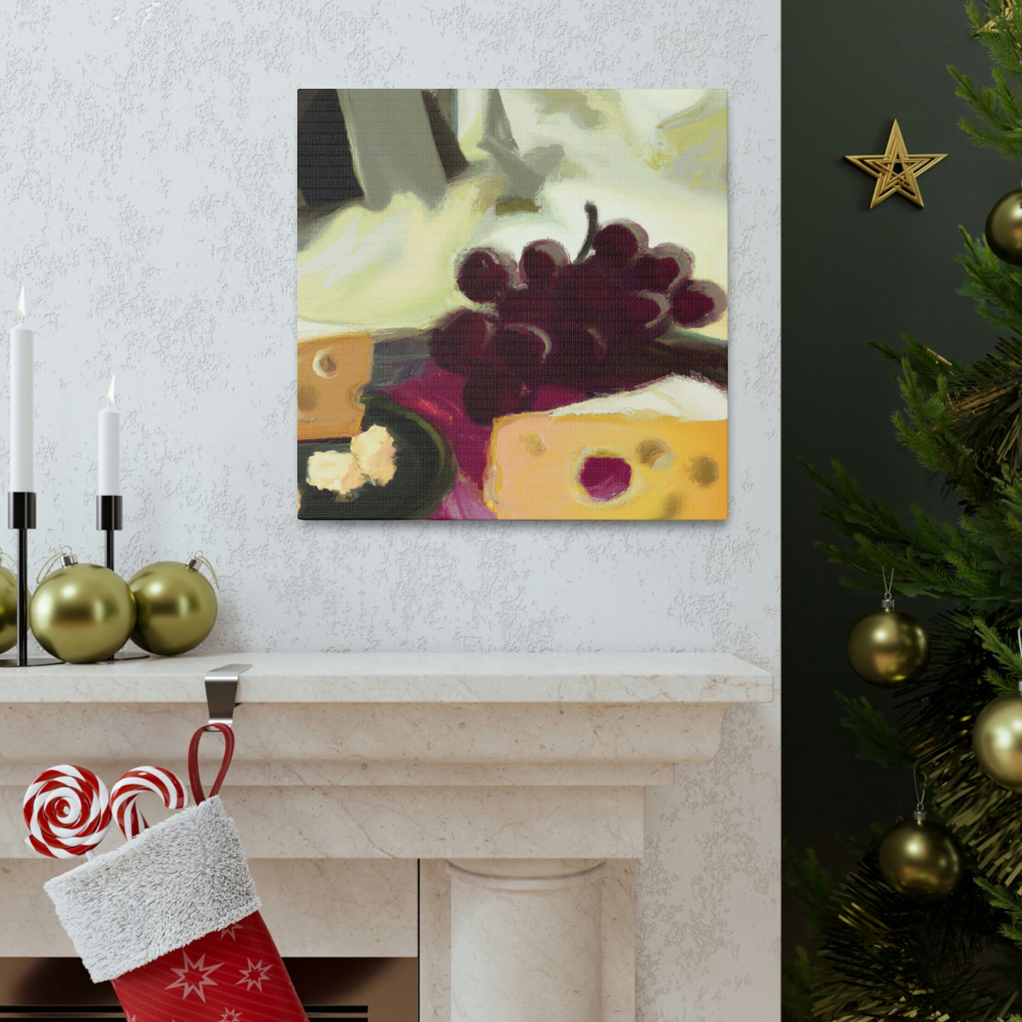 Cheese and Grapes Dream - Canvas