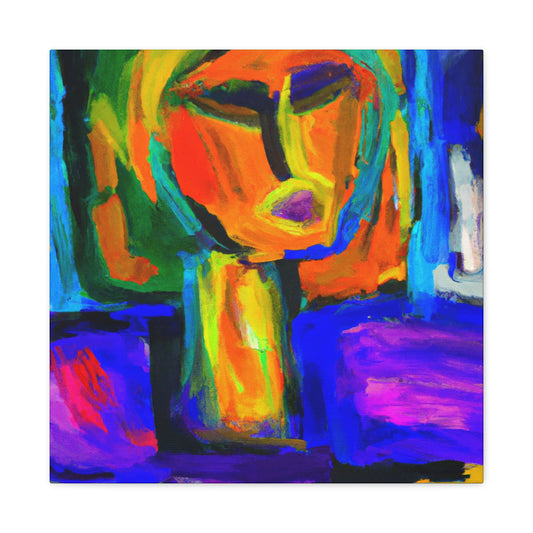 Vibrant Brushstrokes Dance - Canvas